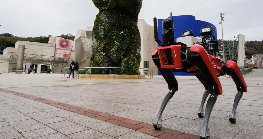 ACCIONA emplea perros robóticos y drones para inspeccionar las redes de saneamiento de Bilbao